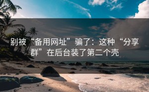 别被“备用网址”骗了：这种“分享群”在后台装了第二个壳